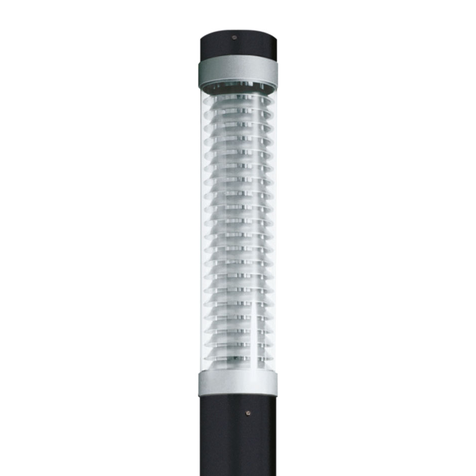 Urban luminaire Simon Kuma LED 60W black forged steel with 16 fins 4000K 120-277V