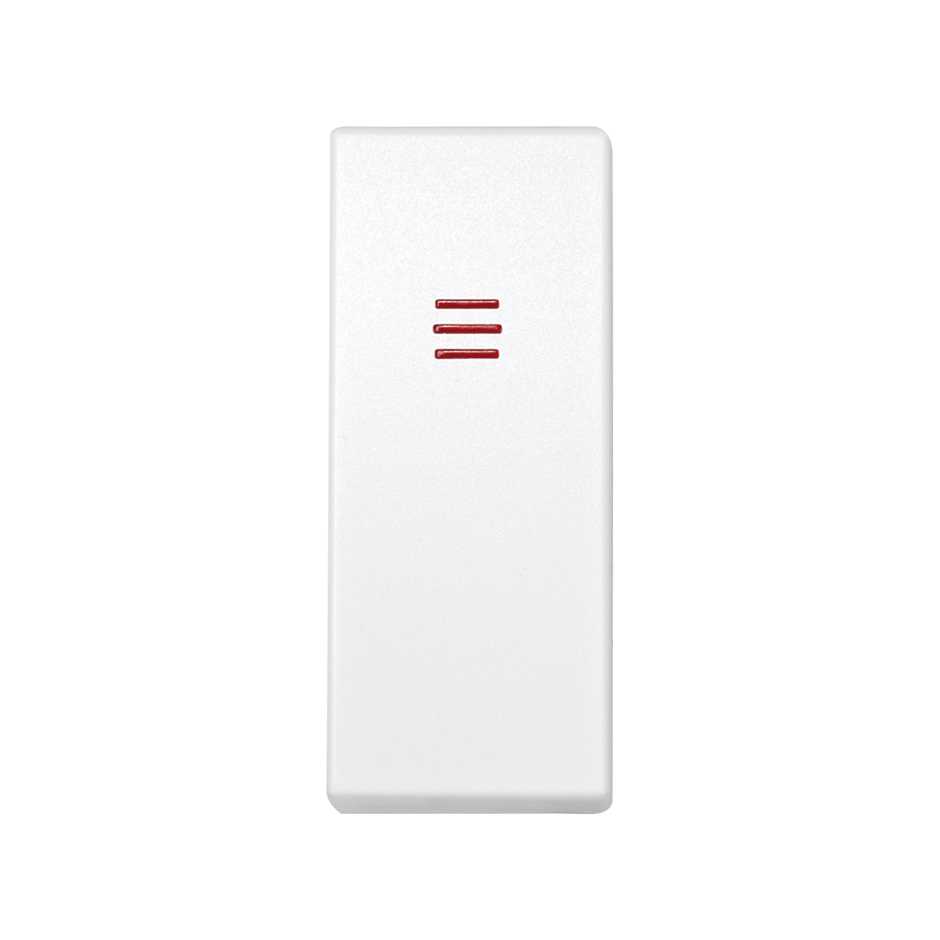Tecla de 1 módulo con visor blanco Simon 82