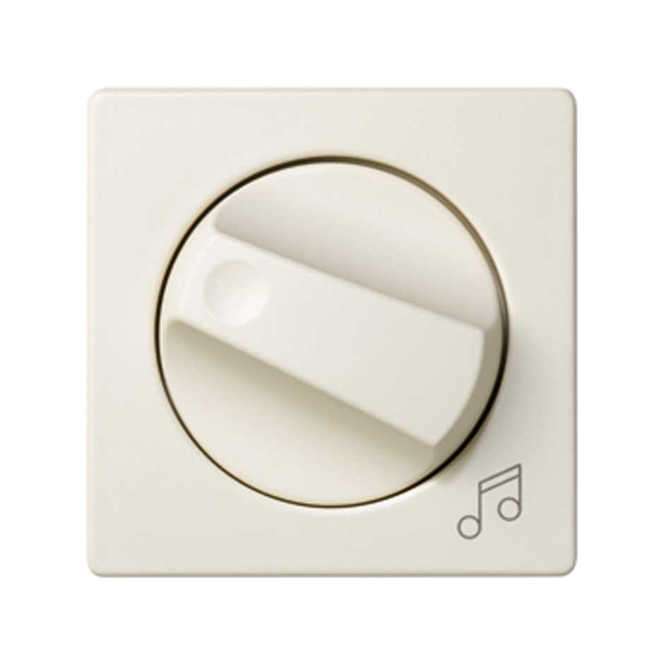 Plate for background music regulators with musical note symbol ivory Simon 82