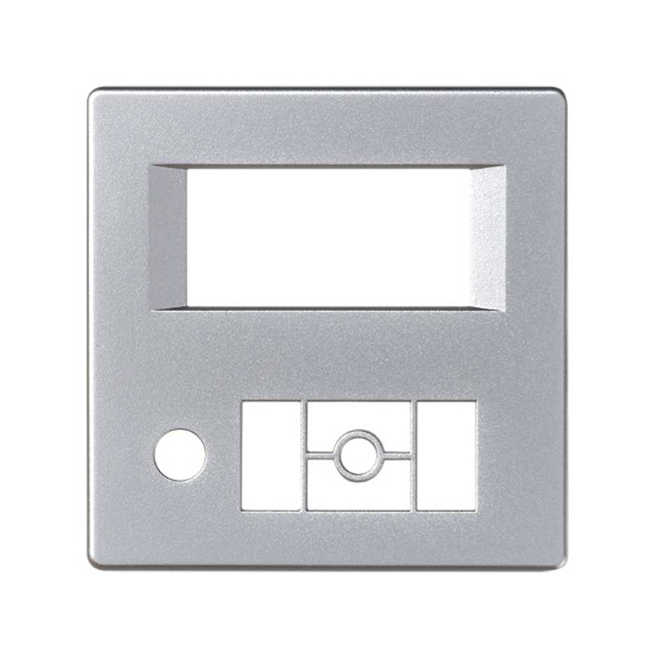 Plate for digital radio with FM tuner from 87.5 to 108 Mhz aluminium Simon 82