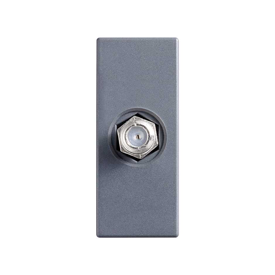Toma TV coaxial de 1 módulo grafito Simon 82