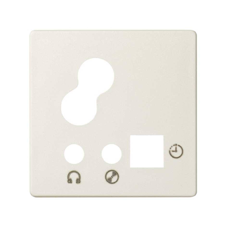 Digital control plate 1 trunking with input and output for 3.5 mm jack ivory Simon 82