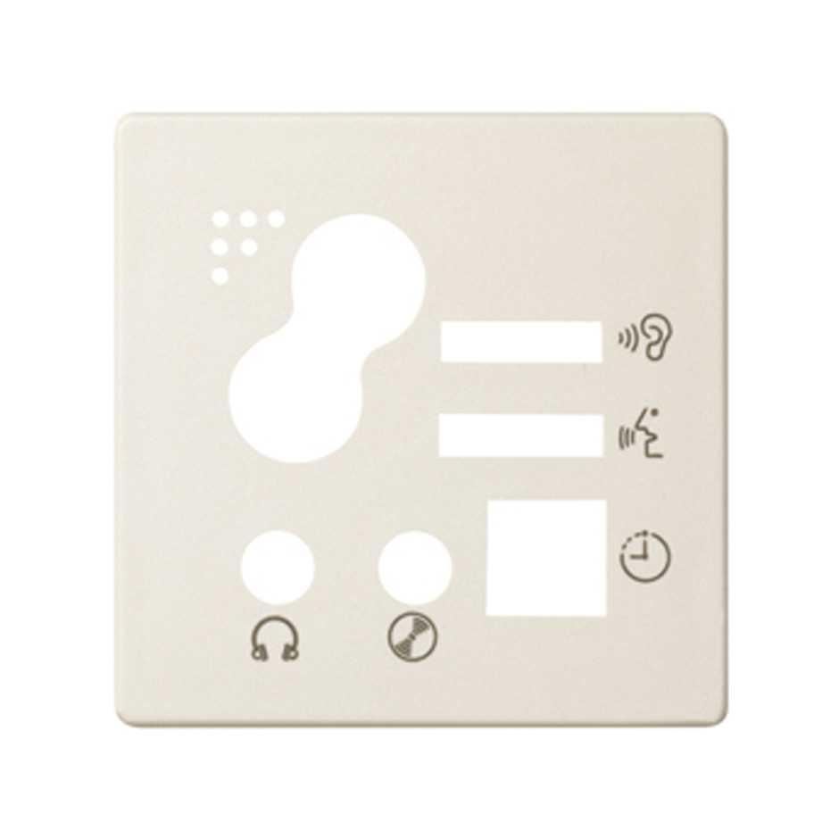 Digital control plate 1 trunking with sending/reception of notifications with 3.5 mm jack input and output ivory Simon 82