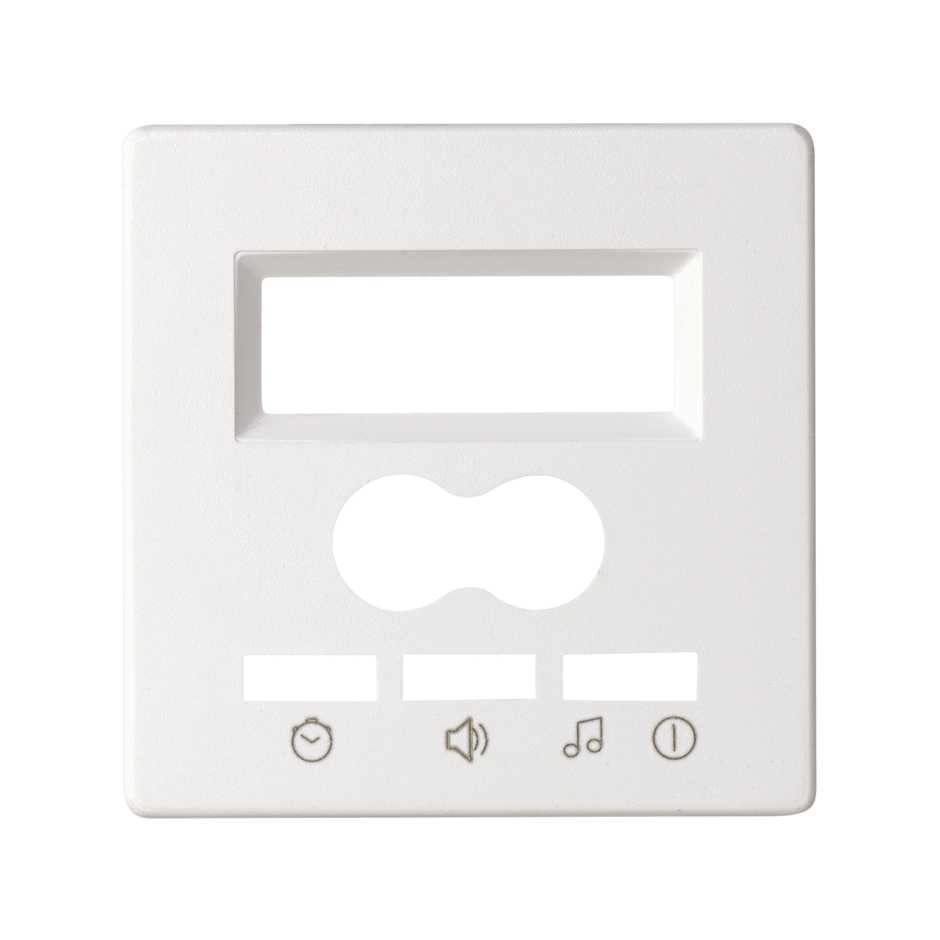 Plate for digital control 2 trunkings with intercom and display white Simon 82