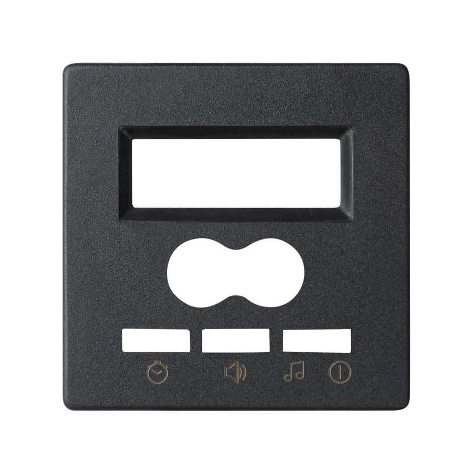 Plate for digital control 2 trunkings with intercom and display graphite Simon 82