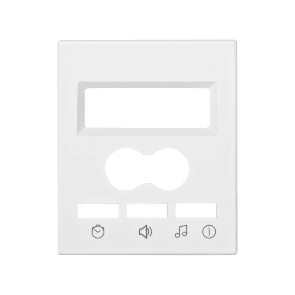 Cover for digital control 2 channels with intercom and display white Simon 82 Centralisations