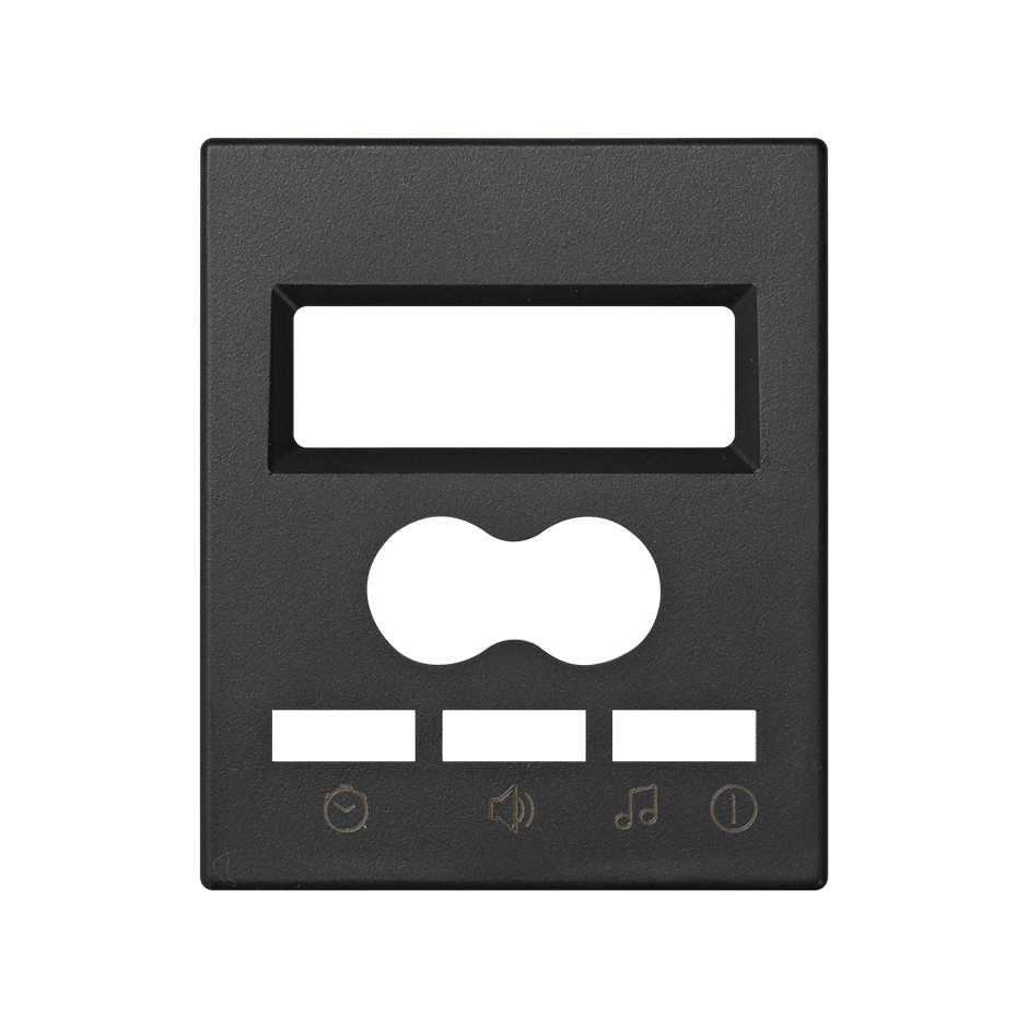 Cover for digital control 2 channels with intercom and display graphite Simon 82 Centralisations