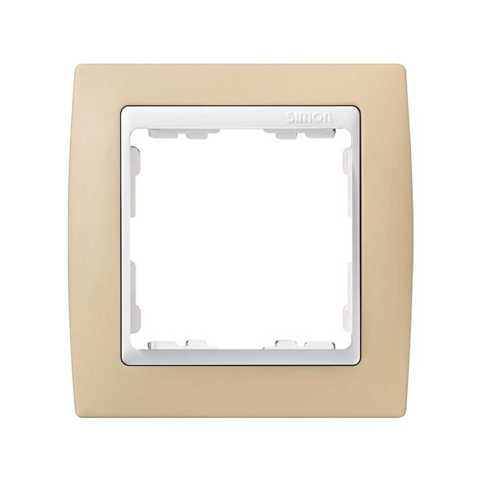 Espelho para 1 elemento creme interior branco Simon 82