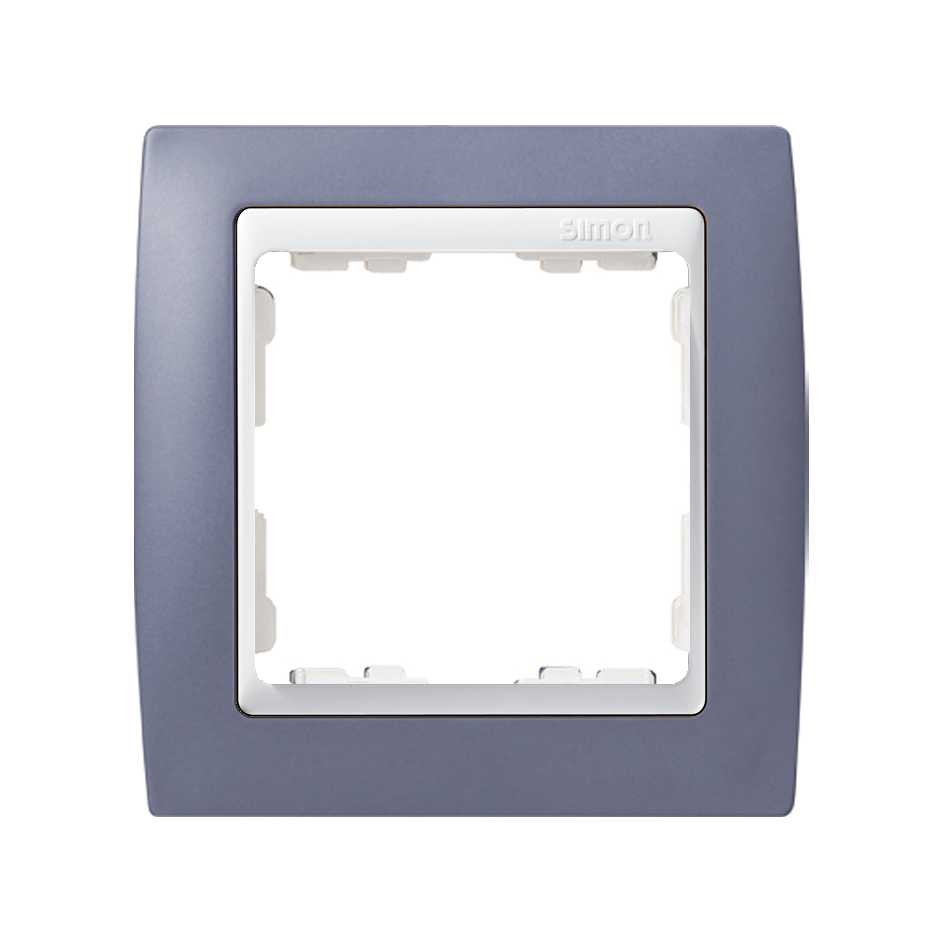 Frame for 1 element lilac interior white Simon 82
