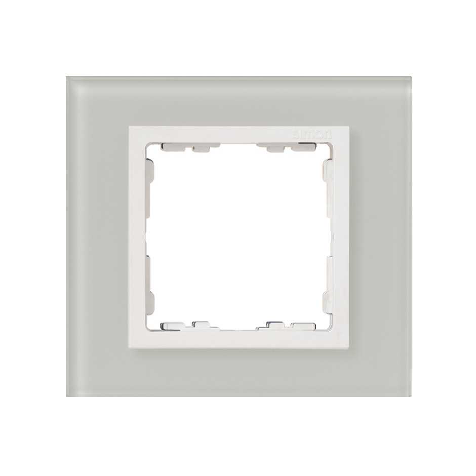 Cadre pour 1 élément cristal naturel intérieur blanc Simon 82 Nature