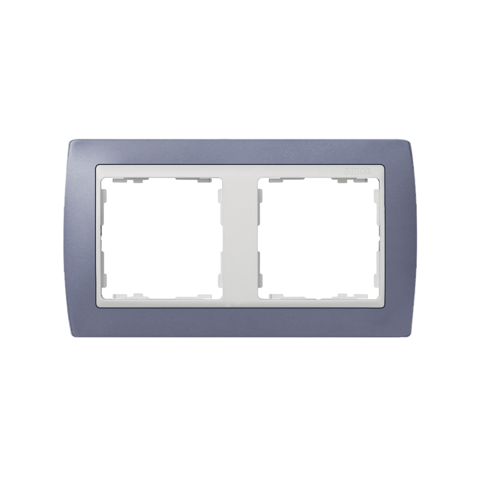 Frame for 2 elements lilac interior white Simon 82