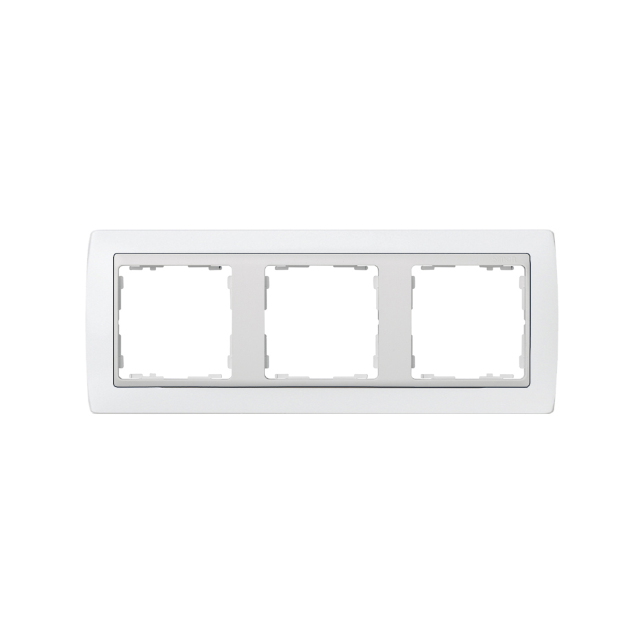 Frame for 3 elements white Simon 82