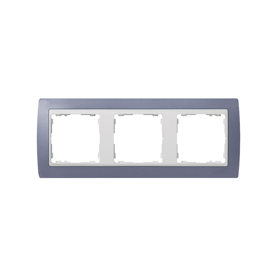 Frame for 3 elements lilac interior white Simon 82