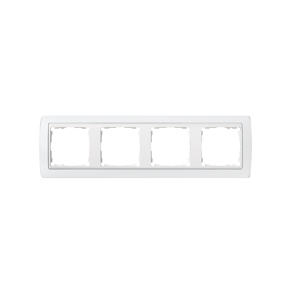 Frame for 4 elements white Simon 82