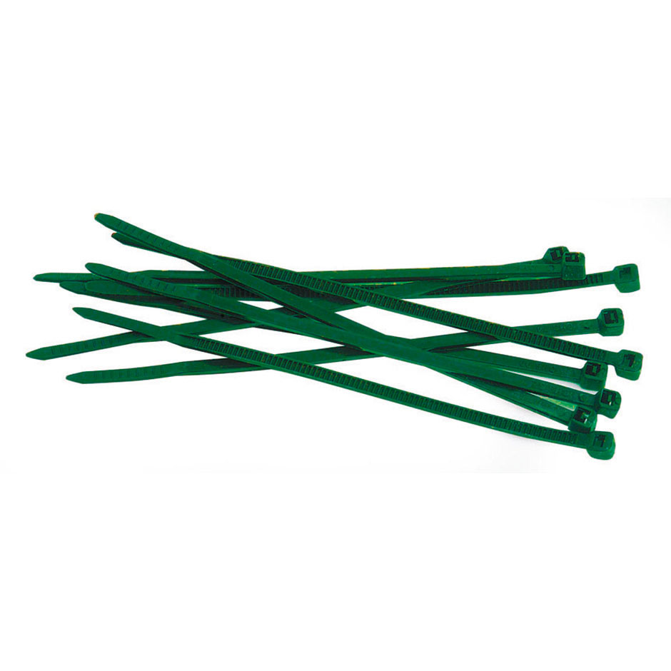 Flange em nylon, de 4,8 x 300 mm, 20 unidades em verde da 