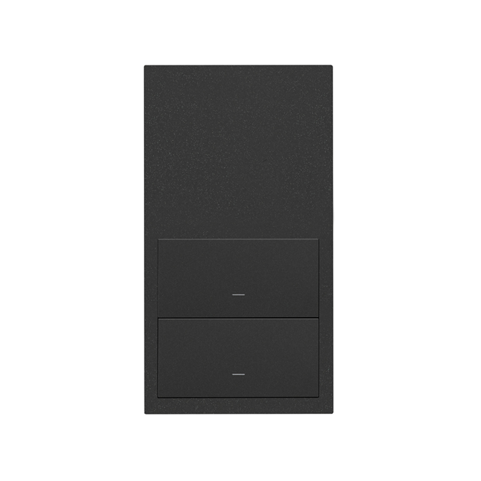 Vertical front kit for 2 elements and 2 rockers matt black Simon 100