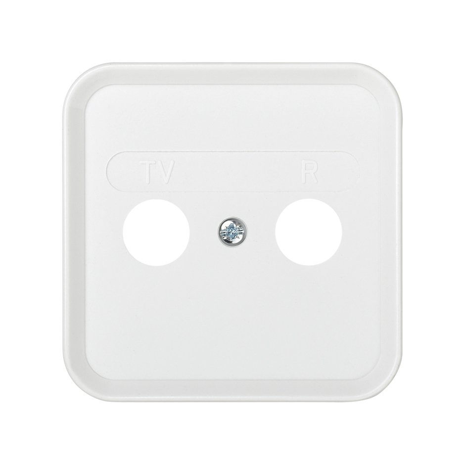 Plate for R/TV inductive sockets white Simon 31
