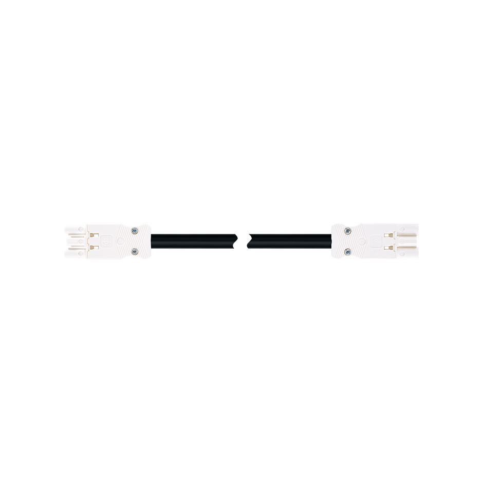 Quick connection patch cord female-male RZ - 0.6 kV 3-pole with 5 meters length in halogen-free material with section of 3 x 2.5mm² white