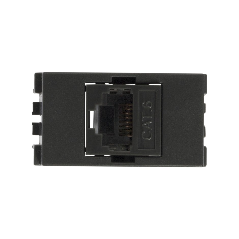 Toma informática RJ45 Cat 6E grafito Simon 25 Plus
