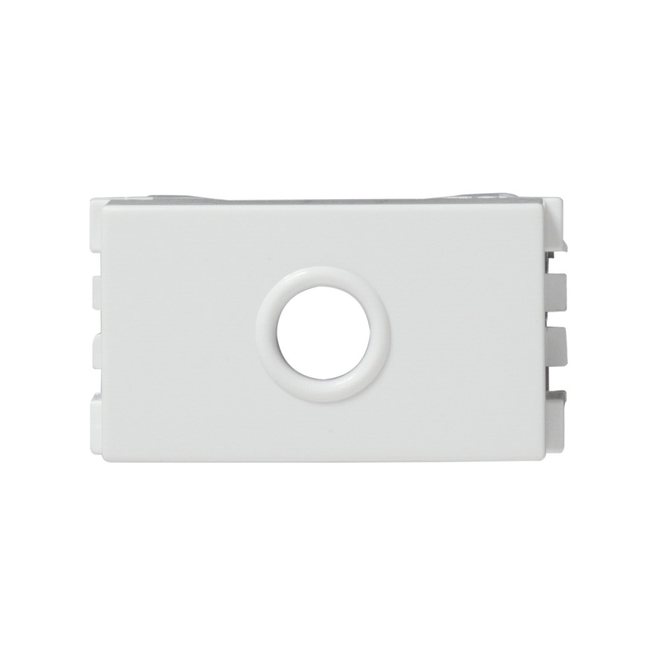 Tapa salida de cable blanco Simon 25 Plus