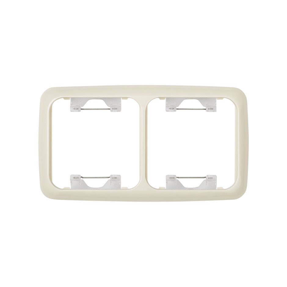 Thermostable frame for 2 elements ivory Simon 31