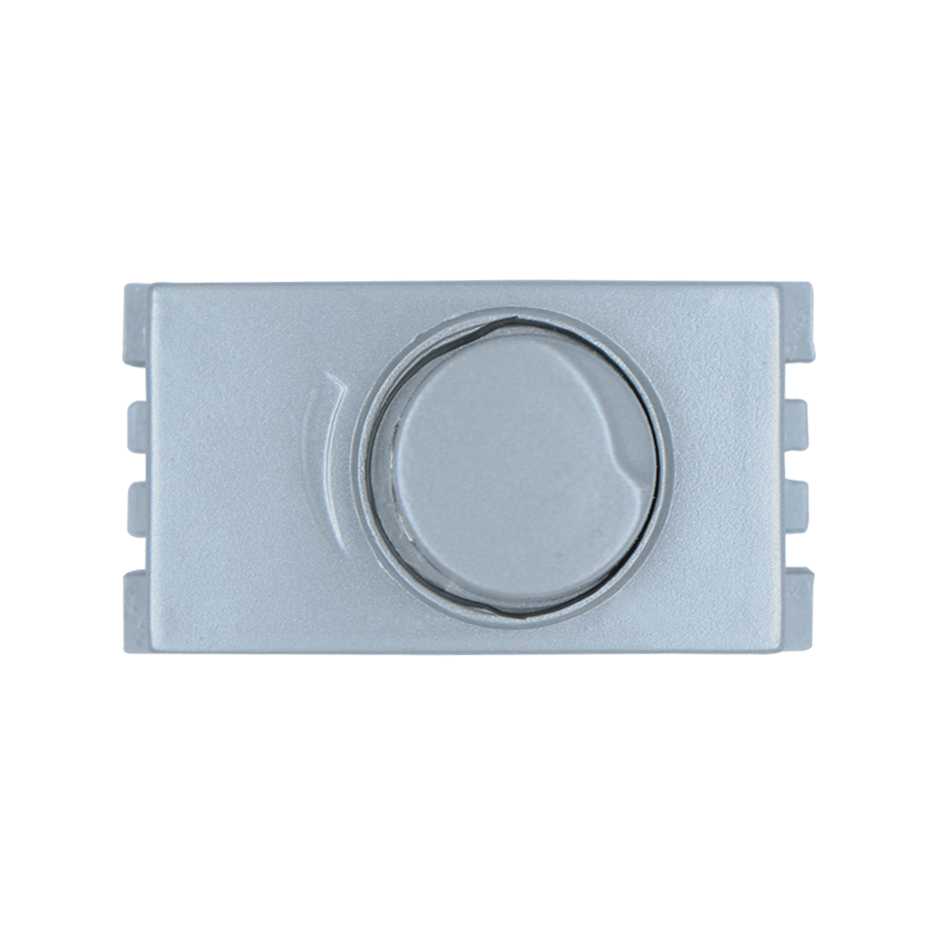 Dimmer 160W para led de 1 módulo 127-220V aluminio Simon 25 Plus