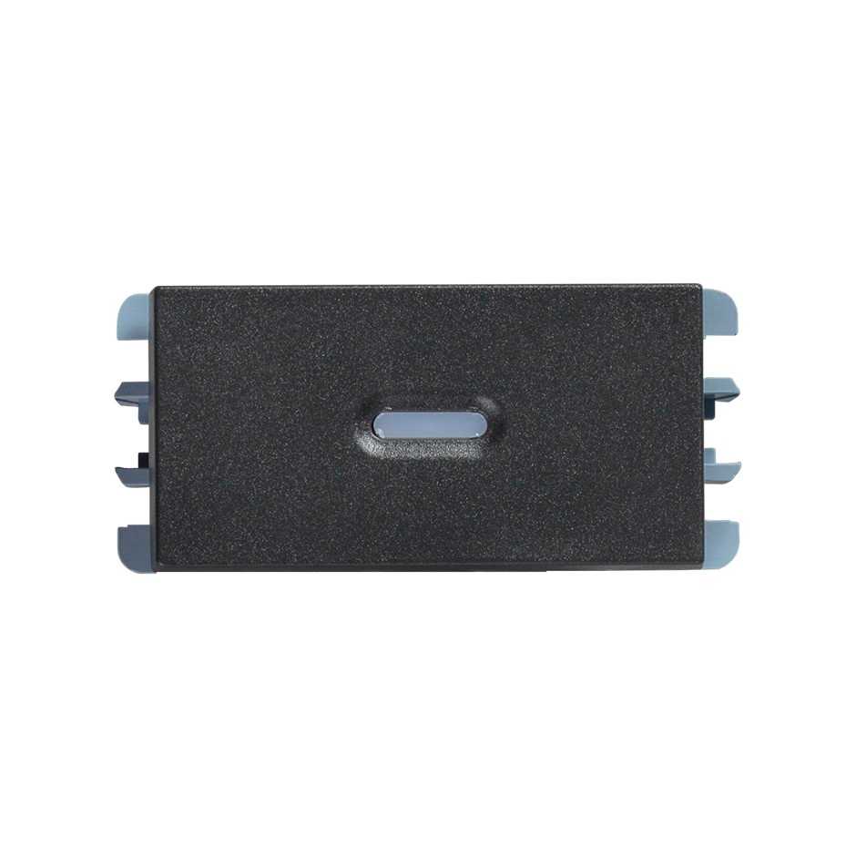 Interruptor sencillo 2 vías con led 10A 127V~ grafito Simon 26