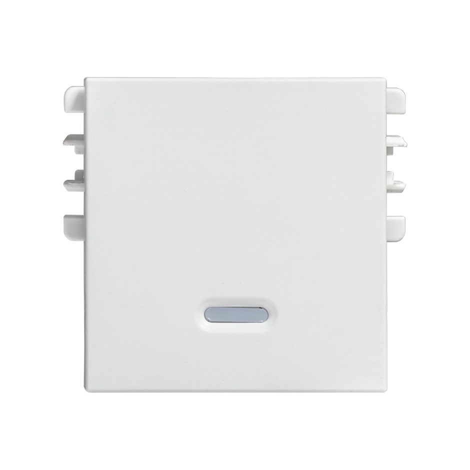 Tecla con visor de 2 módulos blanco Simon 26