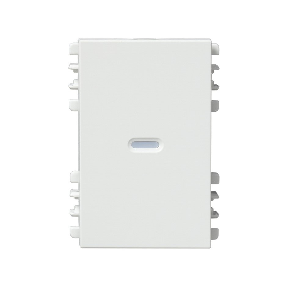Tecla con visor de 3 módulos blanco Simon 26