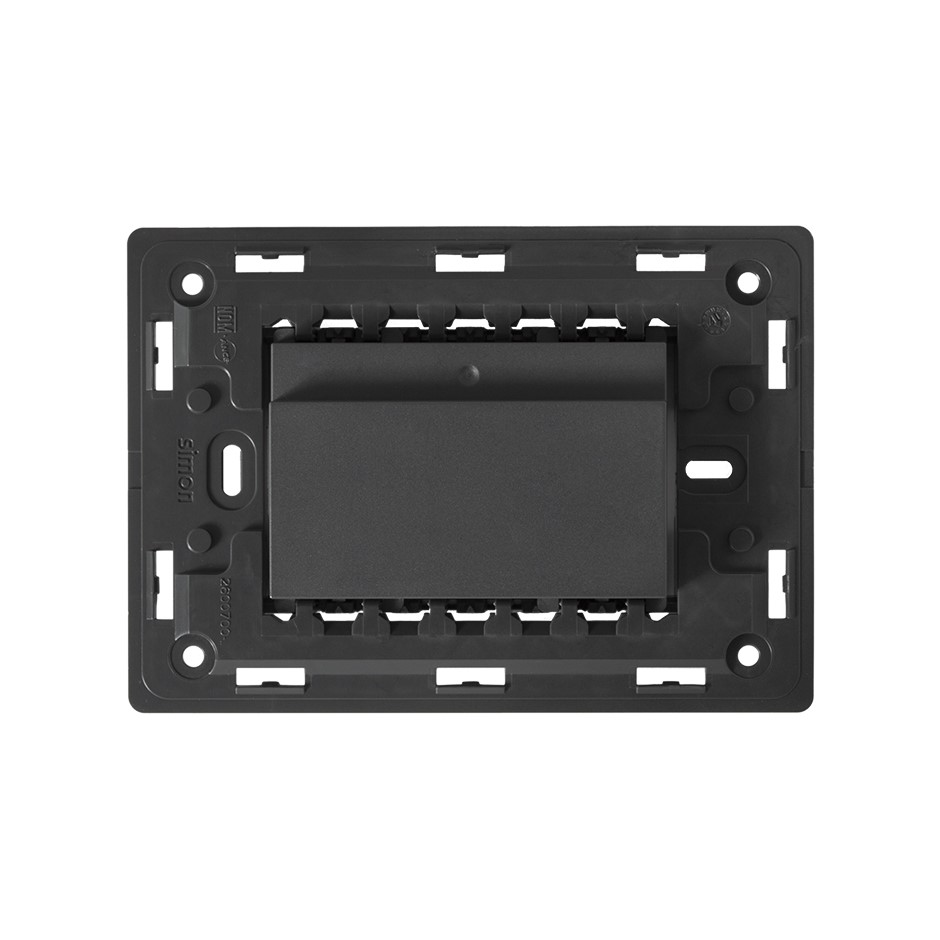 Interruptor tarjeta 1 microrup con chasis 5(2 ind.) A 127/230V~ grafito Simon 26
