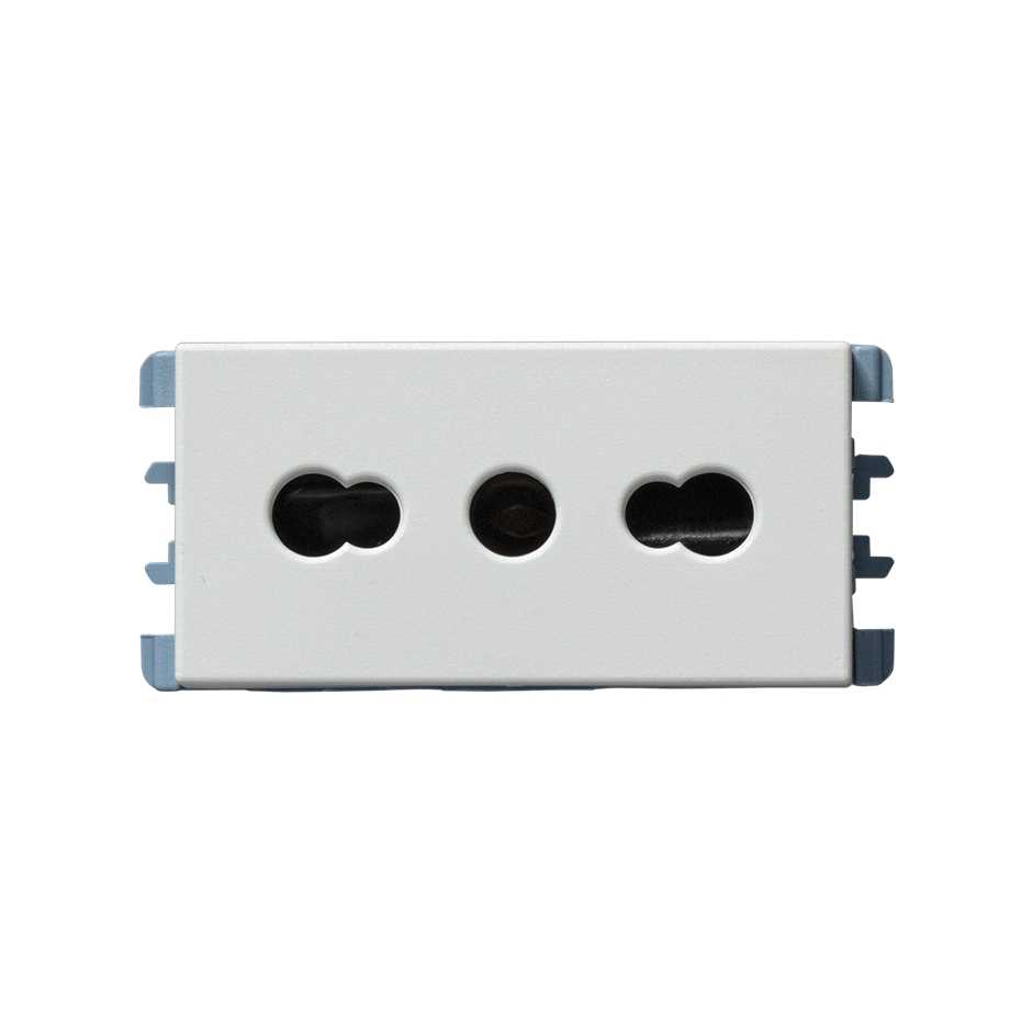 Toma corriente italiana universal P11-P17 16A 127V~ blanco Simon 26