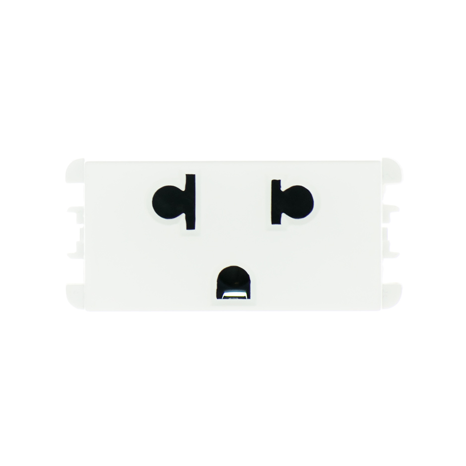 Toma corriente 2P+T euroamericana 16A 127V~ blanco serie Simon 26