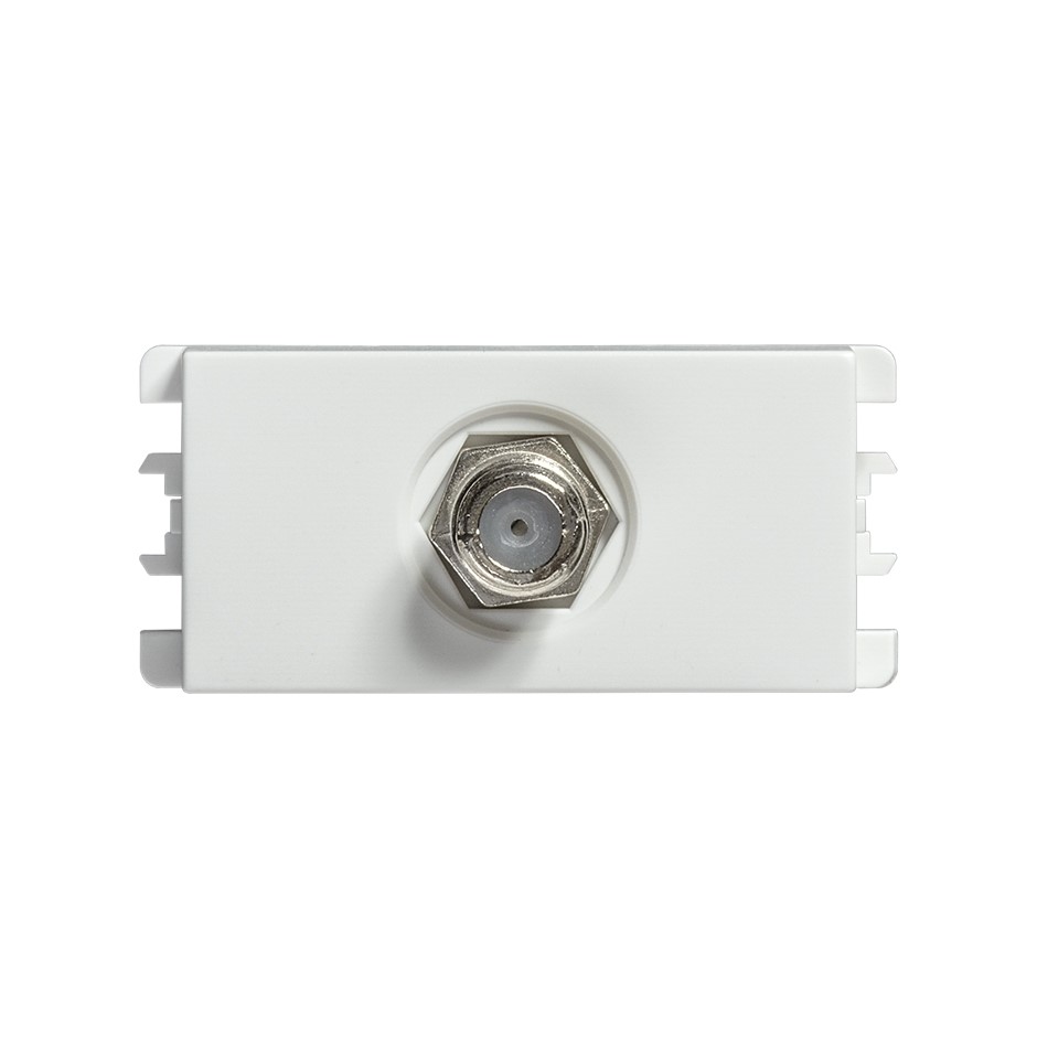 Toma TV coaxial Tipo F blanco Simon 26