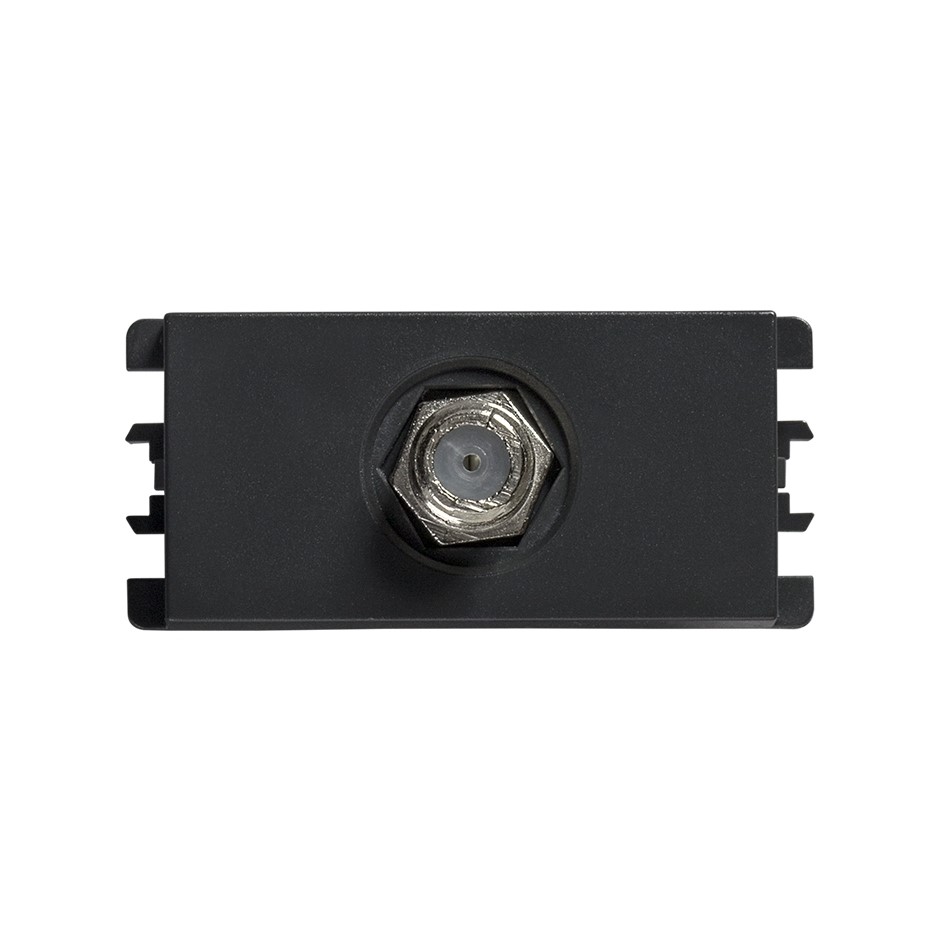 Toma TV coaxial Tipo F grafito Simon 26