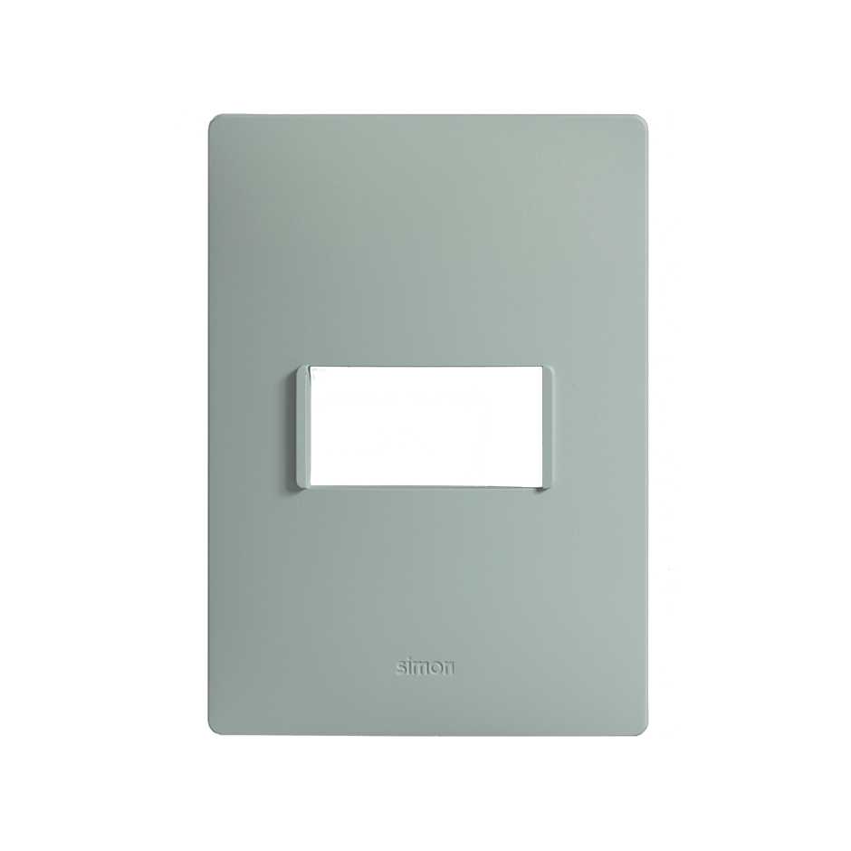 Placa de 1 módulo sin chasis verde turquesa Simon 26