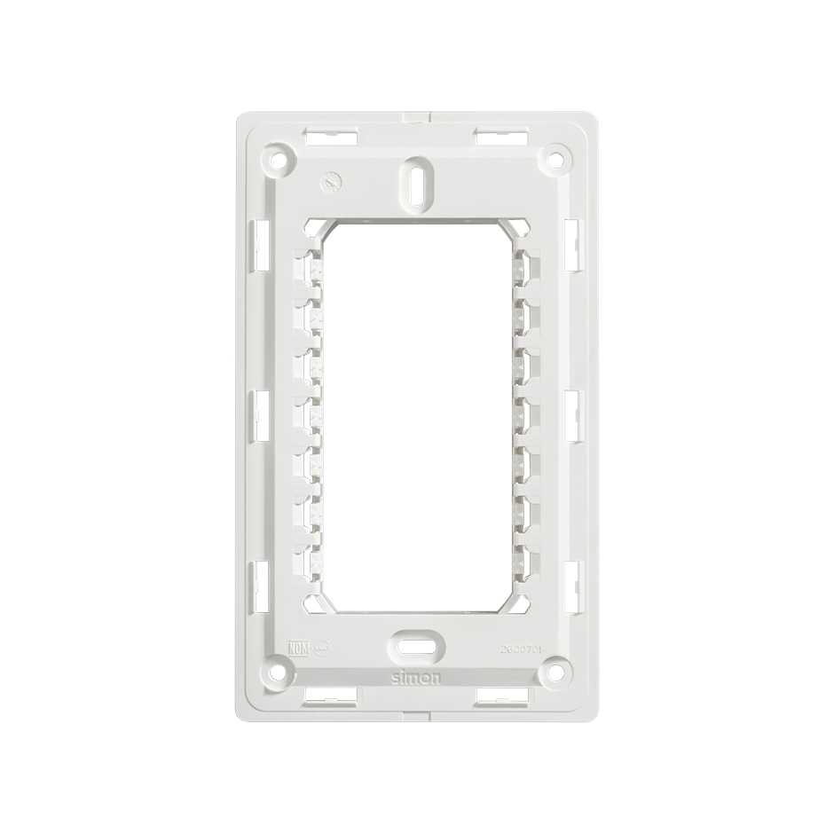 Chasis de 4 módulos blanco Simon 26