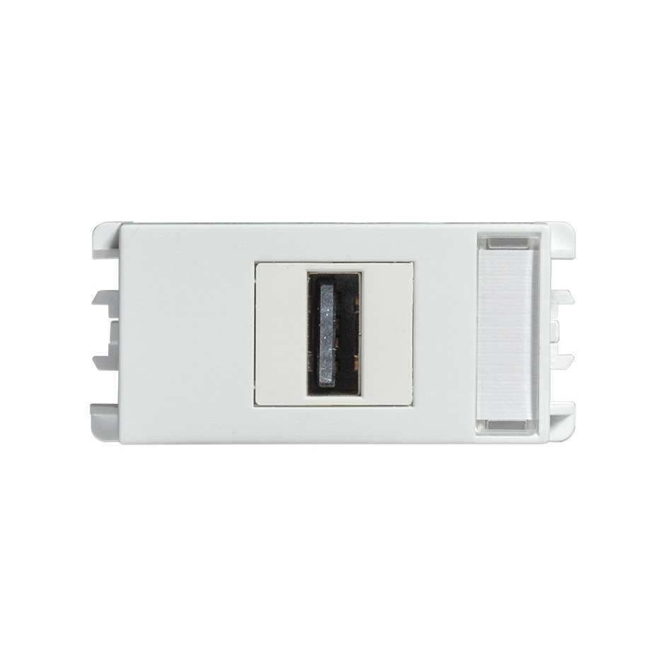 Toma USB datos blanco Simon 26
