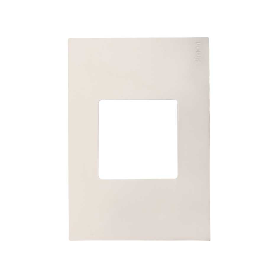Placa base de 2 postos com suporte 4x2 branco Simon 27 Play