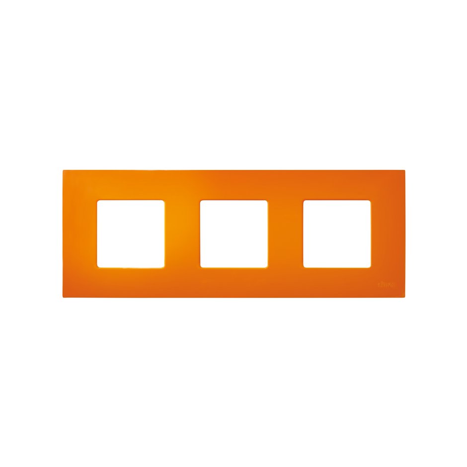 Interchangeable case for 3 elements frame orange Simon 27 Play