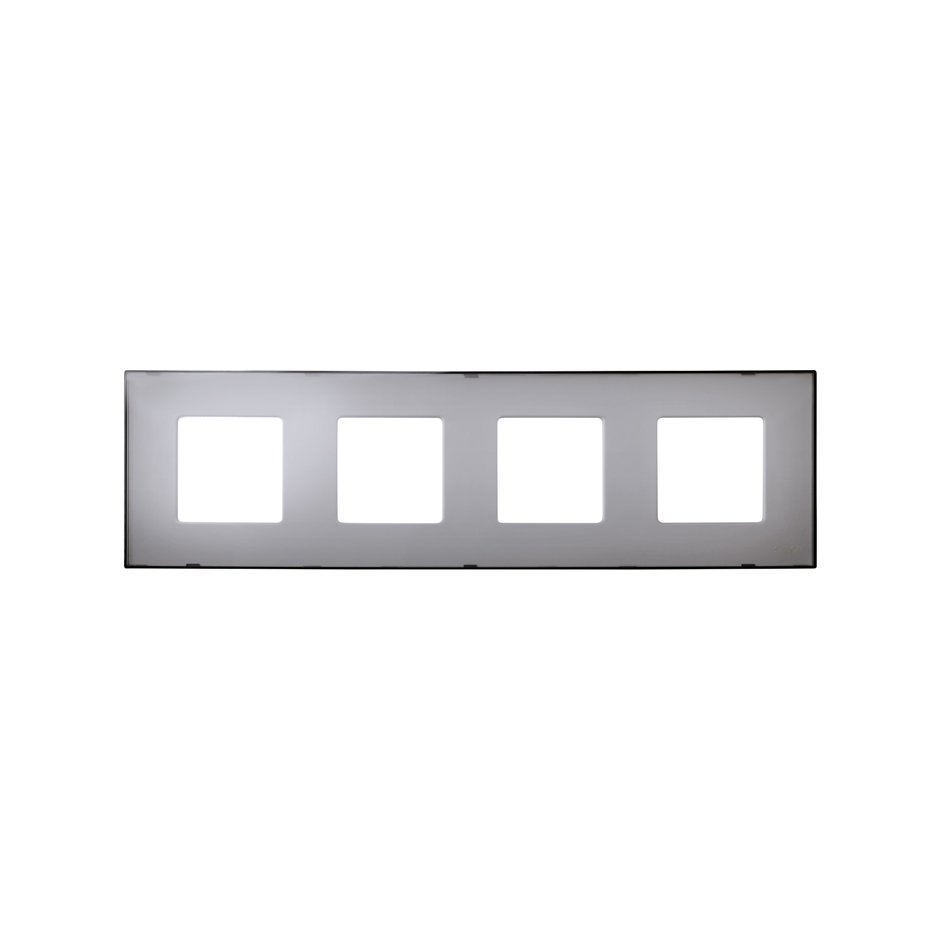 Interchangeable case for 4 elements frame translucent grey Simon 27 Play