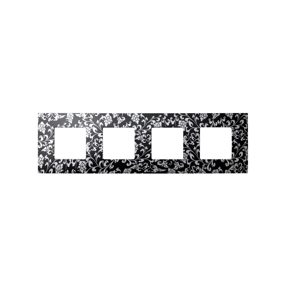 Interchangeable case for 4 elements frame vintage black silver Simon 27 Play