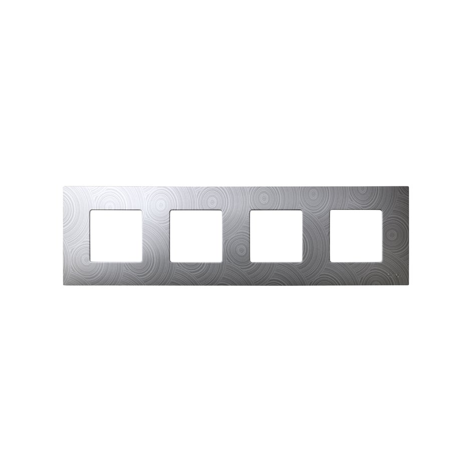 Coque interchangeable pour cadre 4 éléments gris Helios Simon 27 Play