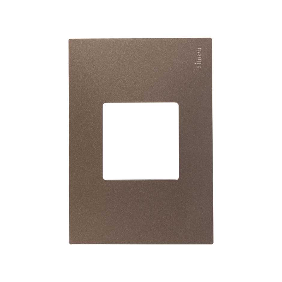 Placa de 2 postos 4x2 titanium Simon 27 Play