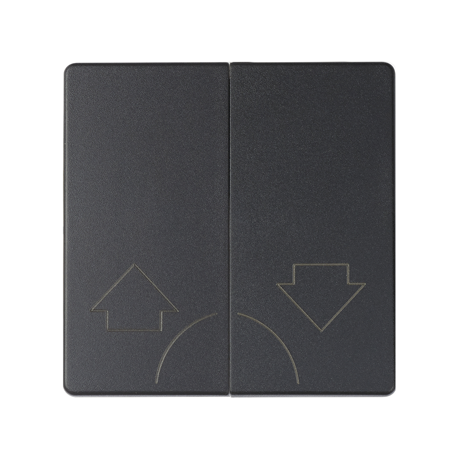 Double rocker for blinds mechanism without security latching graphite Simon 82