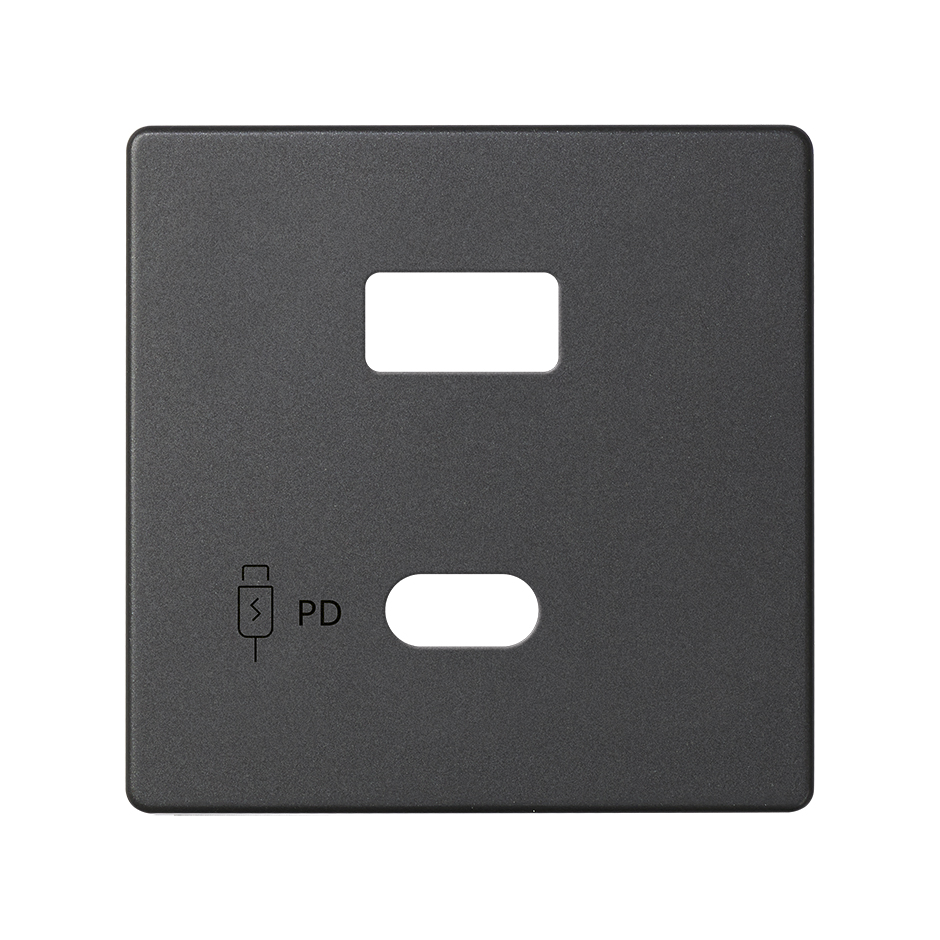 Cover for USB Charger A+C Quickcharge Graphite Simon 82  