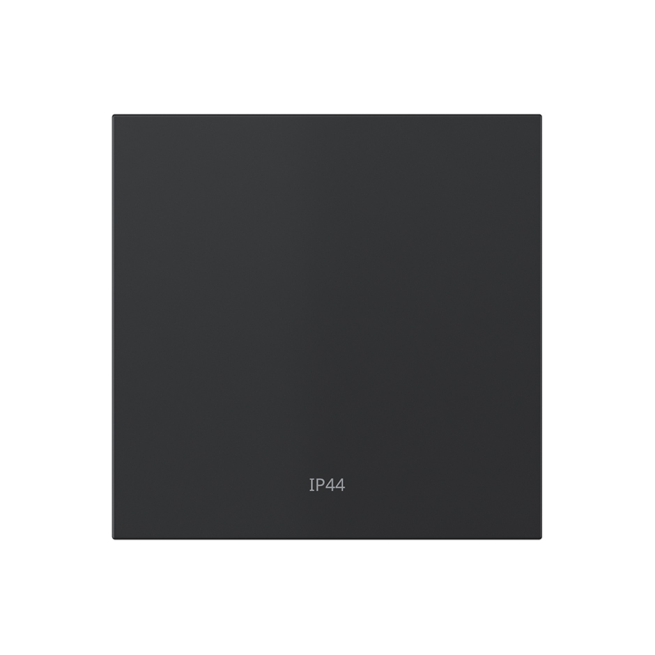 Touche individuelle pour mécanisme IP44 poussoir noir mat Simon 360