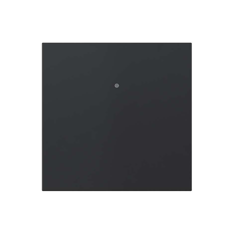Tecla individual con visor para mecanismo pulsante negro mate Simon 360