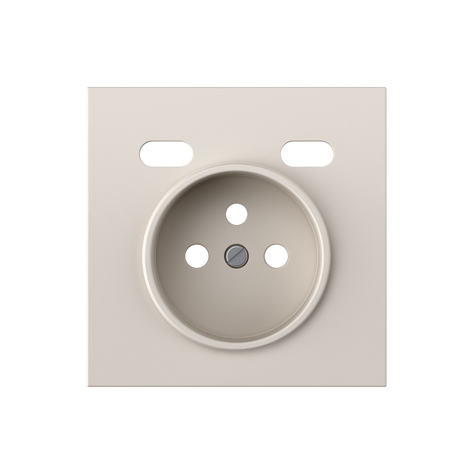 Cover for French socket + 2USB C+C sand matte Simon 360