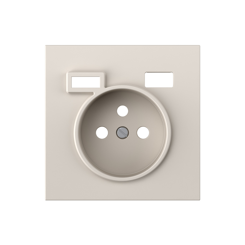 Tapa para toma francesa + 2USB A+C arena mate Simon 360