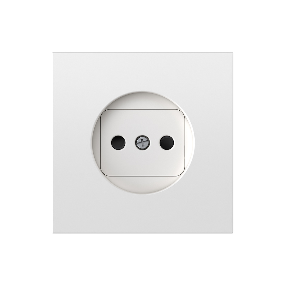 Cover for bipolar socket base matte white Simon 360